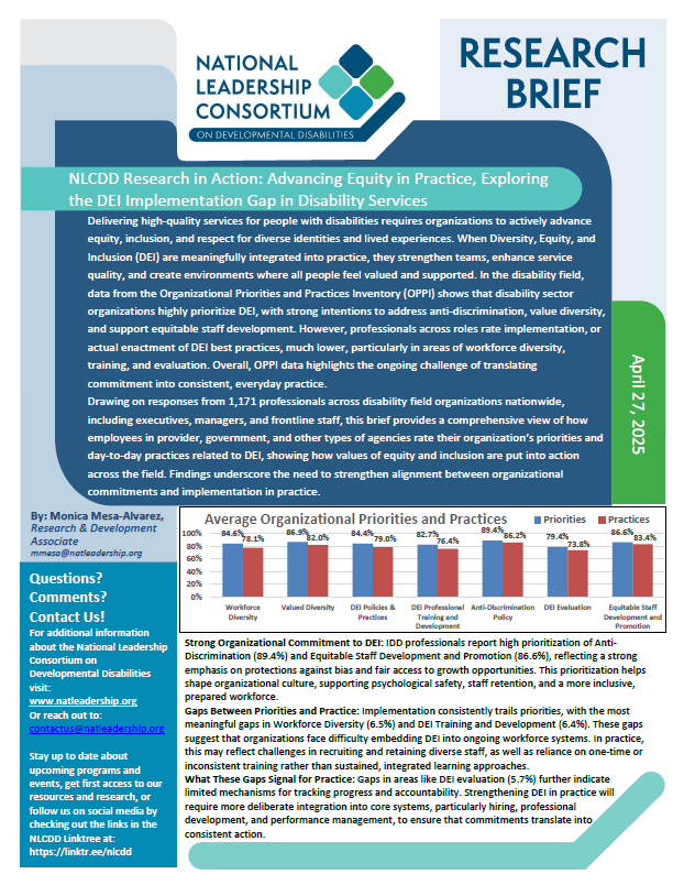 Cover of the April 2026 Research Brief: Advancing Equity in Practice